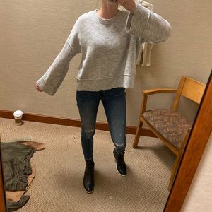 Top shop gray sweater